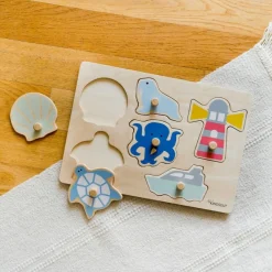 Kindsgut Puzzle à encastrer Océan (7 pièces)