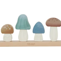 Little Dutch Puzzle champignons à empiler en bois FSC Forest Friends