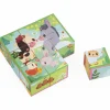 New Puzzle cubes en bois Animaux de la Ferme Puzzle