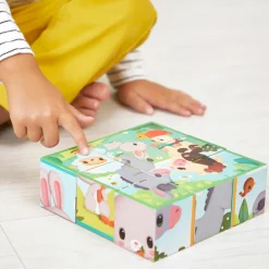 New Puzzle cubes en bois Animaux de la Ferme Puzzle
