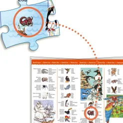 Online Puzzle d'observation avec livret Les animaux du monde (100 pièces) Puzzle
