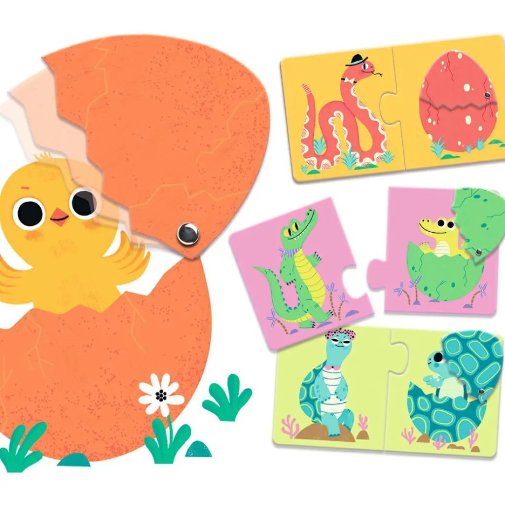 Discount Puzzle duo-trio Articulo Les œufs rigolos (12 pièces) Puzzle