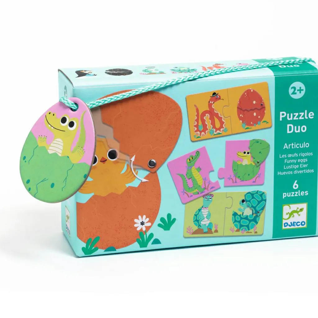 Discount Puzzle duo-trio Articulo Les œufs rigolos (12 pièces) Puzzle