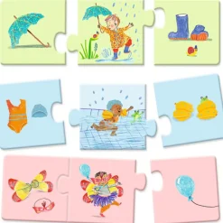 Djeco Puzzle duo-trio Mon quotidien (16 pièces)