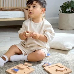 Lässig Puzzle en bois 2 pièces Little Mateys Chien-Oiseau