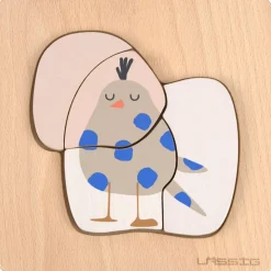Lässig Puzzle en bois 2 pièces Little Mateys Chien-Oiseau