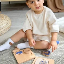 Lässig Puzzle en bois 2 pièces Little Mateys Chien-Oiseau