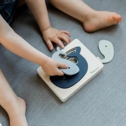 Kindsgut Puzzle en bois Baleine (6 pièces)