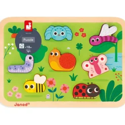 Discount Puzzle en bois Chunky Le jardin (8 pièces) Puzzle