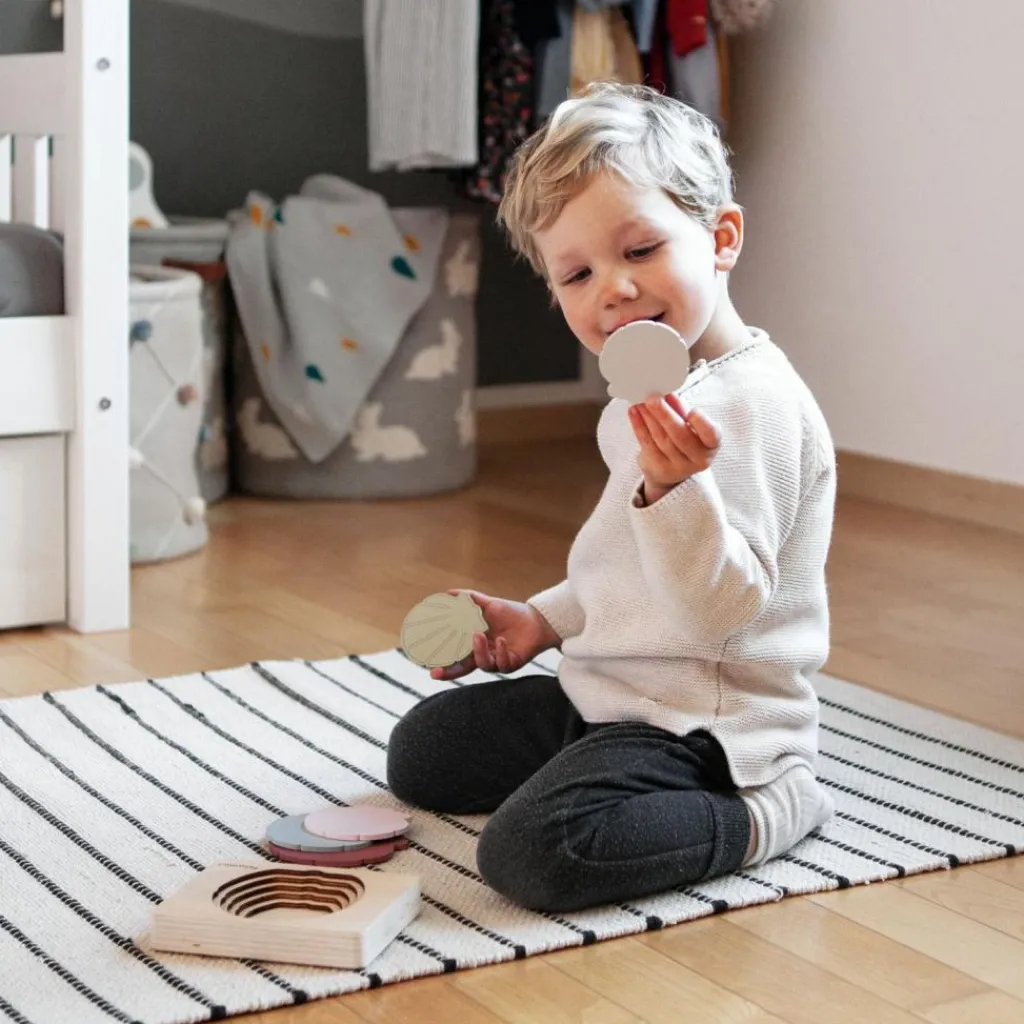 Kindsgut Puzzle en bois Coquillages (6 pièces)