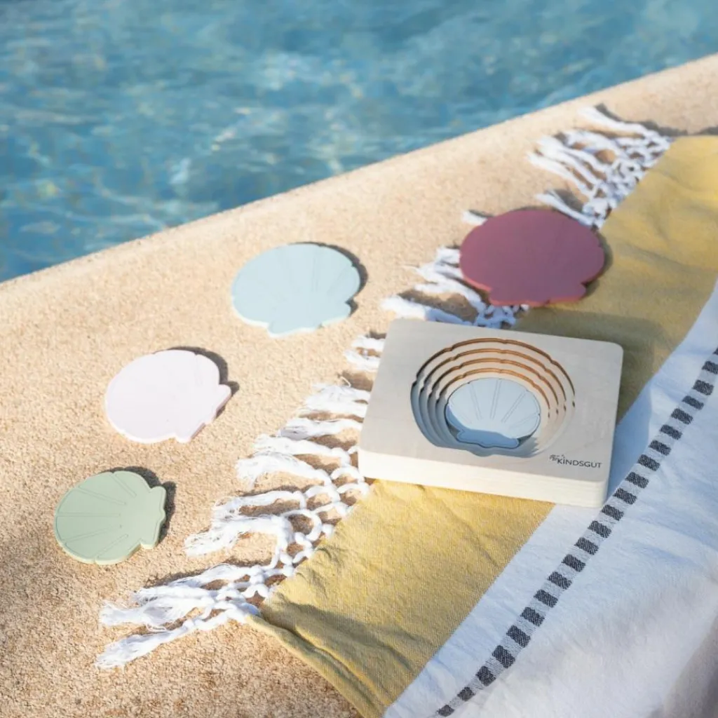 Kindsgut Puzzle en bois Coquillages (6 pièces)