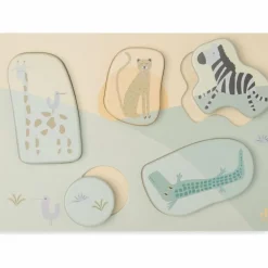 Jollein Puzzle en bois Jungle Jambo (6 pièces)