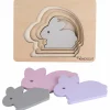 Kindsgut Puzzle en bois Lapin (6 pièces)