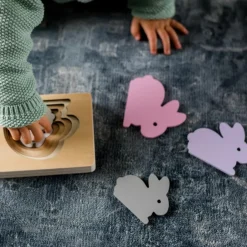 Kindsgut Puzzle en bois Lapin (6 pièces)