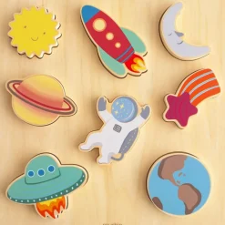 Mushie Puzzle en bois Space (8 pièces)