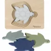 Kindsgut Puzzle en bois Tortue (6 pièces)