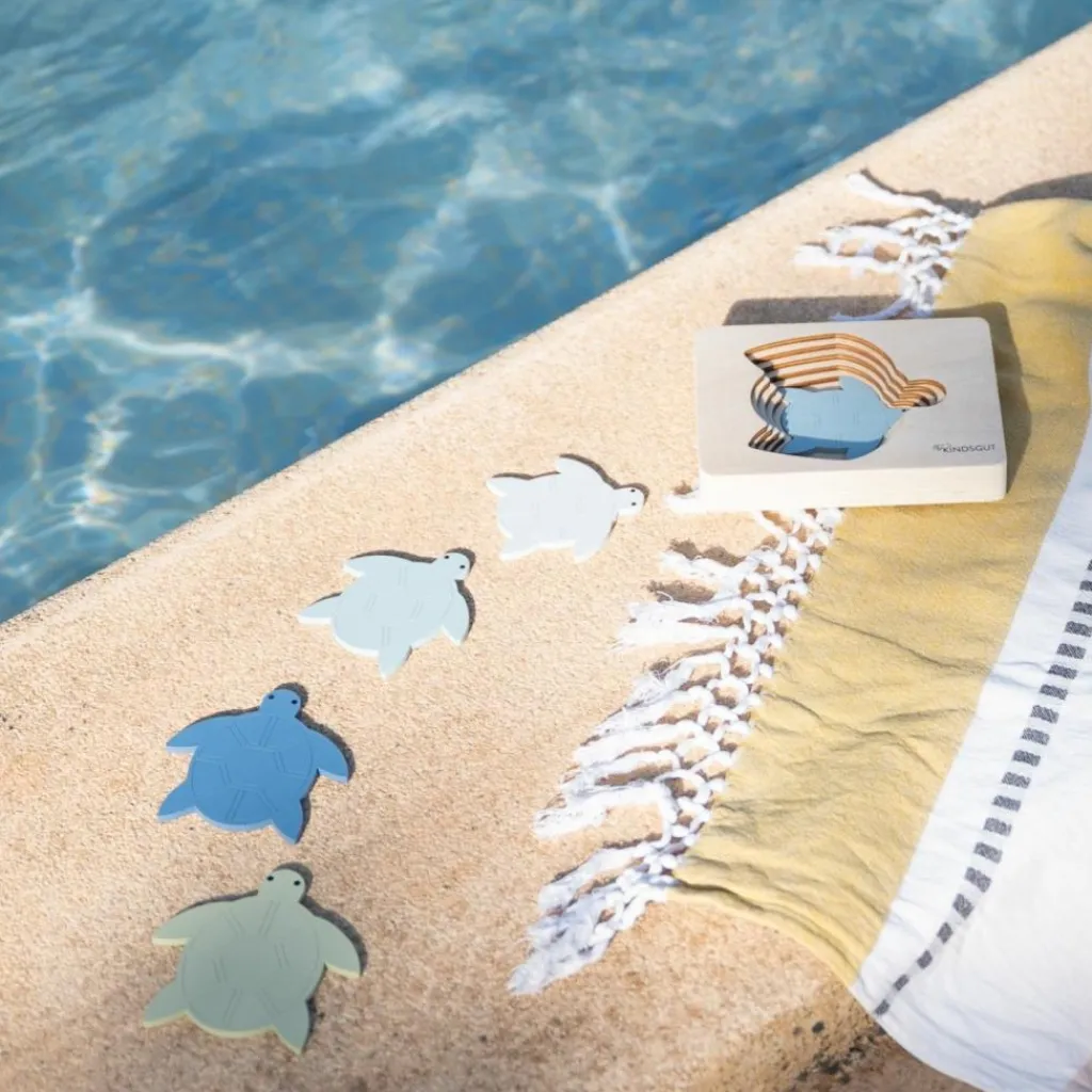 Kindsgut Puzzle en bois Tortue (6 pièces)