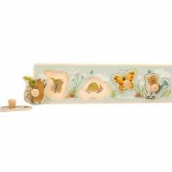 Moulin Roty Puzzle encastrable 4 animaux Trois petits lapins