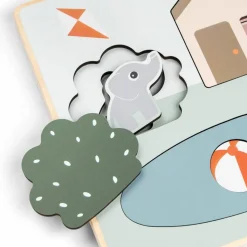 Done by Deer Puzzle encastrable Deer friends Multicolore