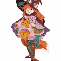 Djeco Puzzle géant Lily la sorcière (36 pcs et 1 miniature)