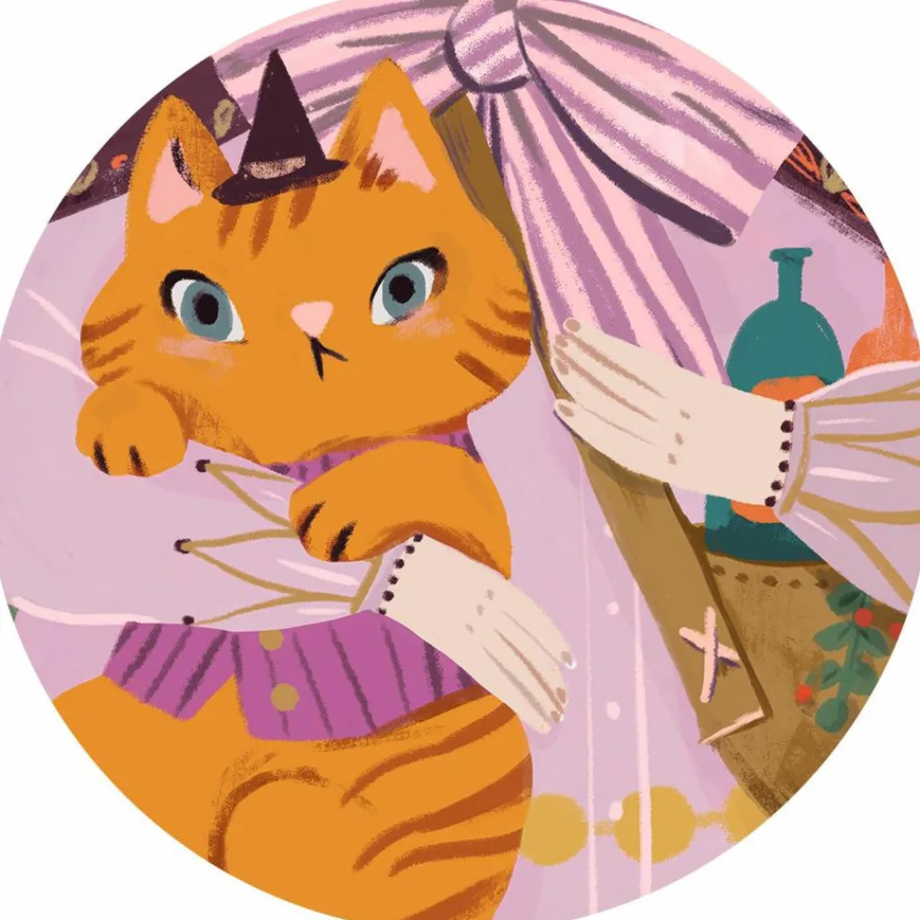 Djeco Puzzle géant Lily la sorcière (36 pcs et 1 miniature)