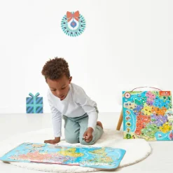 Best Puzzle mural magnétique Le monde Jeu Magnétique