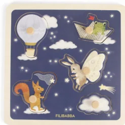 Filibabba Puzzle sensoriel en bois Little Adventurers