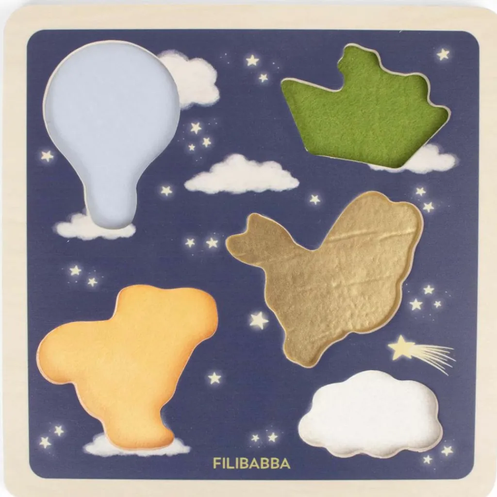 Filibabba Puzzle sensoriel en bois Little Adventurers