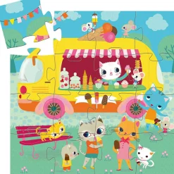 Djeco Puzzle silhouettes Le Glacier (16 pièces)