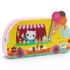 Djeco Puzzle silhouettes Le Glacier (16 pièces)