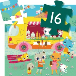 Djeco Puzzle silhouettes Le Glacier (16 pièces)