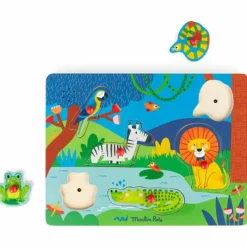 Discount Puzzle sonore animaux en bois Les Toupitis Puzzle