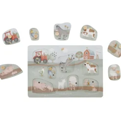 Little Dutch Puzzle sonore en bois Little Farm