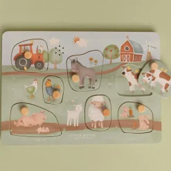Little Dutch Puzzle sonore en bois Little Farm