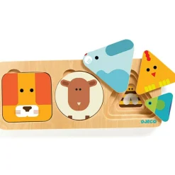 Discount Puzzle superposable AnimaBasic (3 pièces) Puzzle
