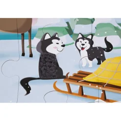 Janod Puzzle tactile La vie sur la banquise (20 pièces)