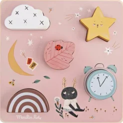 Moulin Roty Puzzle éveil sensoriel Après la pluie