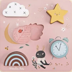 Moulin Roty Puzzle éveil sensoriel Après la pluie