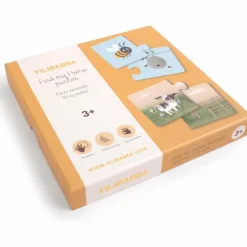 Filibabba Puzzles Retrouve ma maison Animaux de la ferme