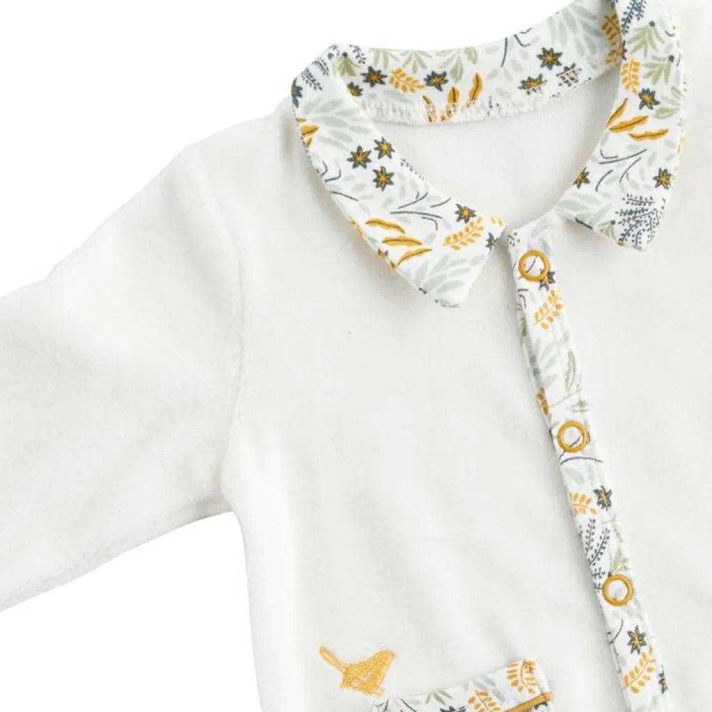 Pyjama chaud à col végétal Promenons-nous (naissance) Pyjama