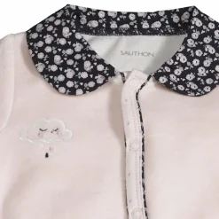 Sauthon Pyjama chaud Miss Fleur de Lune rose (1 mois)