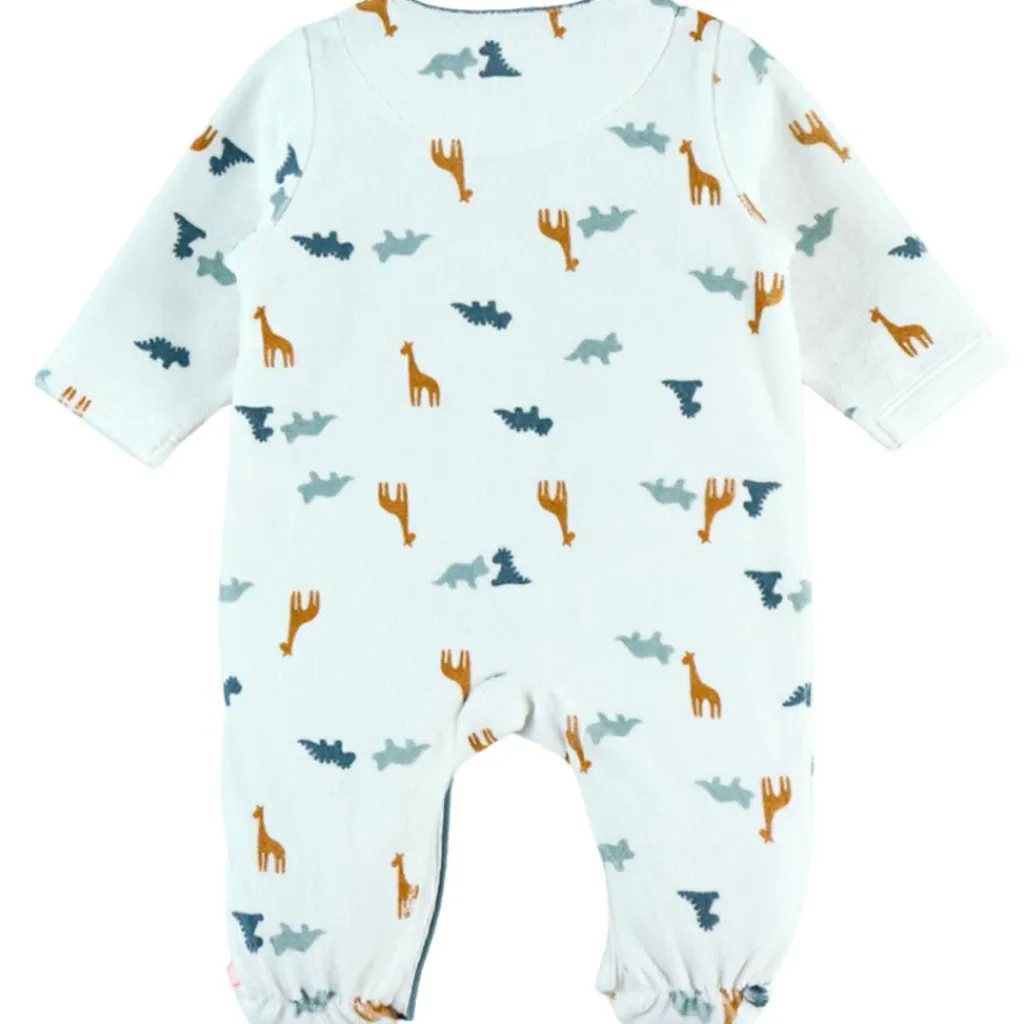 Noukie's Pyjama chaud Tiga, Stegi & Ops en velours (naissance)