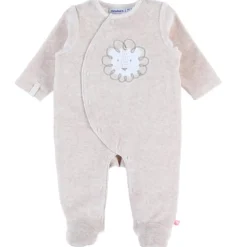 Discount Pyjama en velours lion beige (3 mois) Pyjama