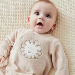 Discount Pyjama en velours lion beige (3 mois) Pyjama