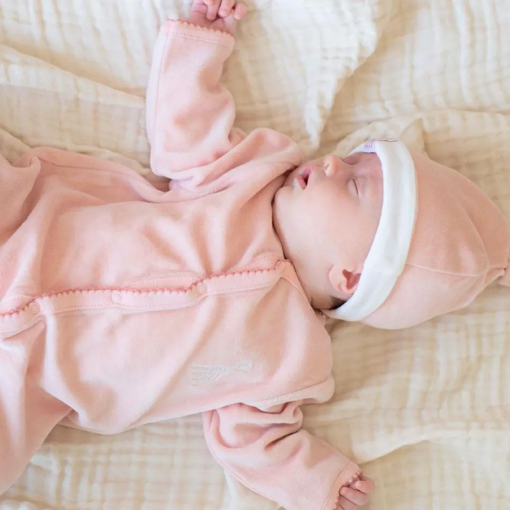 Trois Kilos Sept Pyjama en velours rose Sophie la girafe (naissance)