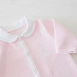 Trois Kilos Sept Pyjama en velours rose Sophie la girafe (3 mois)