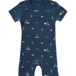 Outlet Pyjama léger en coton bio Rabbit mood indigo (3-6 mois : 60 à 67 cm) Pyjama