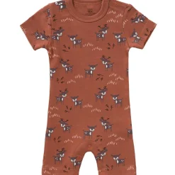 Sale Pyjama léger en coton bio Deer amber brown (6-12 mois : 67 à 74 cm) Pyjama