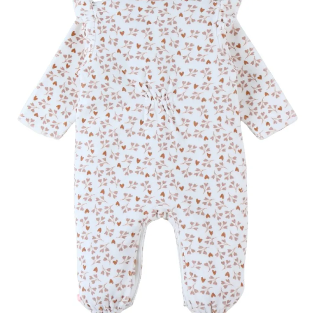Noukie's Pyjama velours aqua coeur (6 mois)