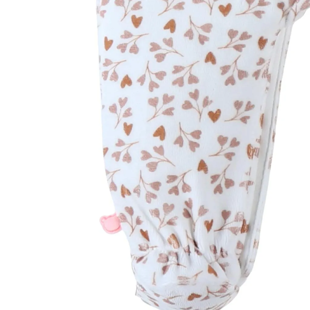 Noukie's Pyjama velours aqua coeur (6 mois)